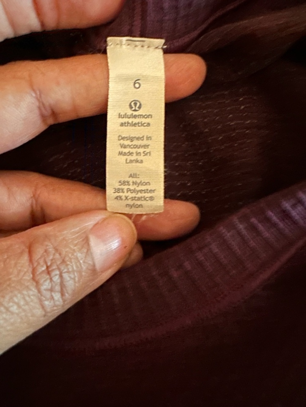 Lululemon- Swiftly Tech Long Sleeve in Heathered Dashing Purple Sz 6 - Picture 8 of 8